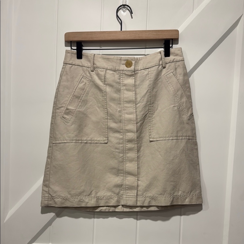 Ann Taylor Linen Blend A-Line Skirt